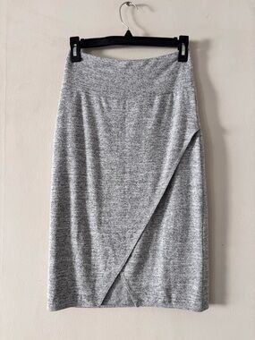Wilfred Light Gray Knit Skirt - Women